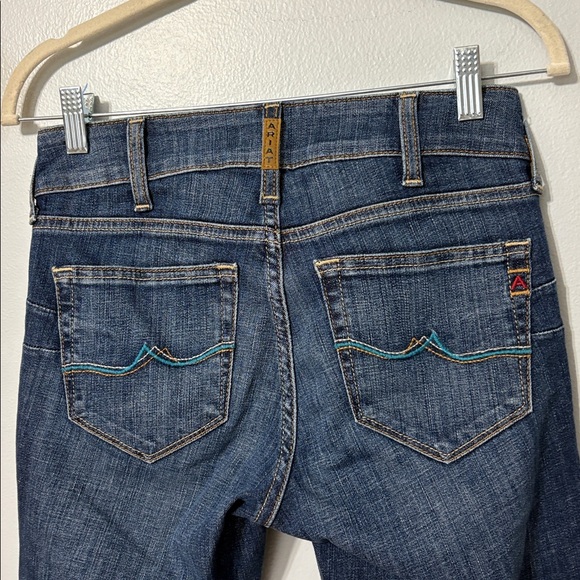 Ariat REAL Zoe Flare Jeans 26R Mid Rise Bootcut Western Distressed - Picture 6 of 7